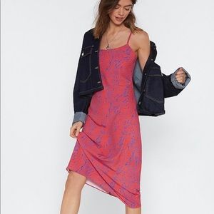 NWOT Nasty Gal Zebra Slip Dress